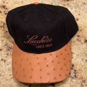 Lucchese Vintage 1971 Ostrich Ball Cap Hat NWOT